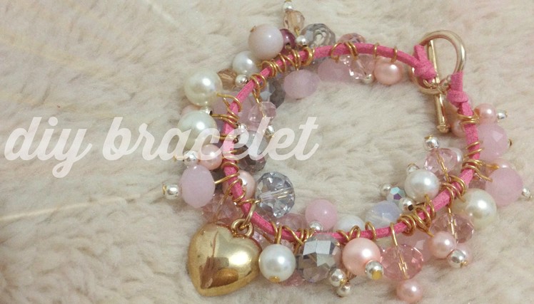 DIY : pink spring bracelet
