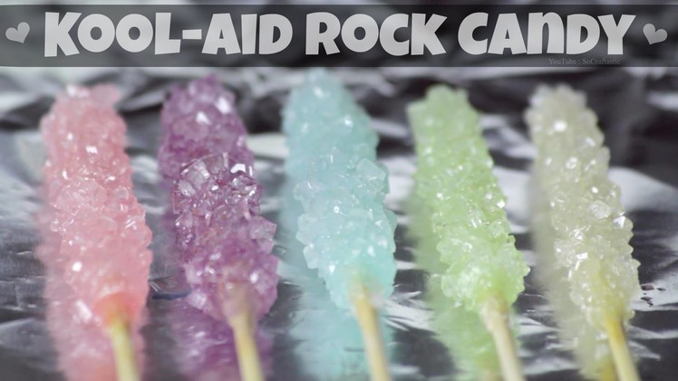 DIY Rock Candy with Kool-Aid - Grow Crystals. Sugar Sticks How To