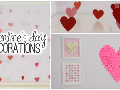 DIY Room Decorations for Valentine's Day! ♡