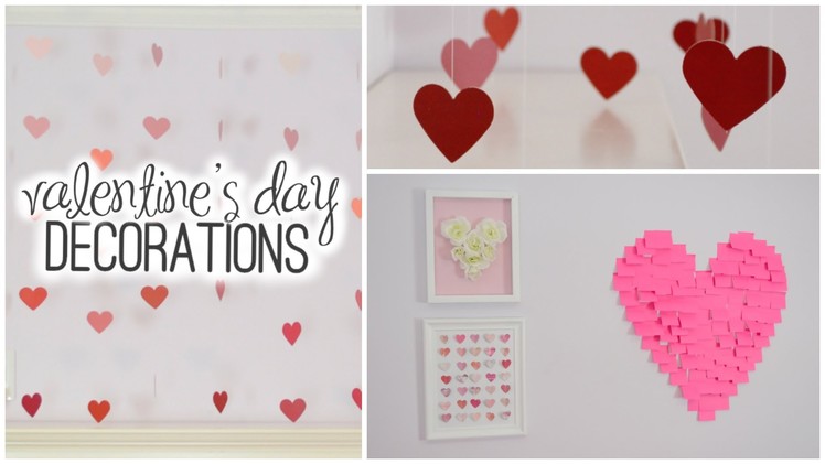 DIY Room Decorations for Valentine's Day! ♡