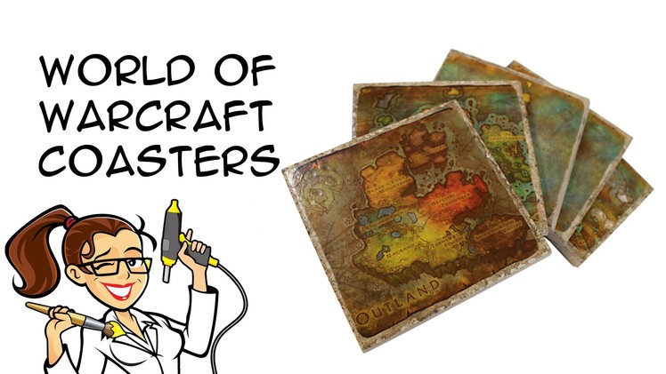 DIY World of Warcraft Coasters: Crafty McFangirl Tutorial