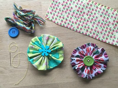Easy Fabric Flower - a Great Sewing Pattern for Beginners
