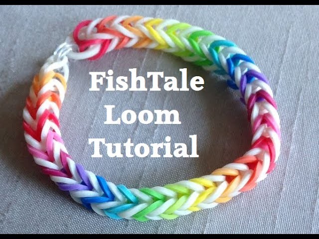 EASY FISHTAIL Loom Bracelet Tutorial Rainbow Loom l JasmineStarler