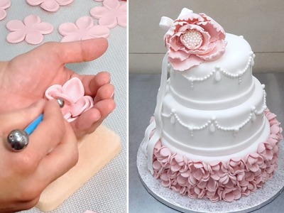 Elegant Wedding Cake by CakesStepByStep