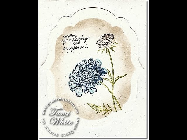 Field Flowers "Faux Layer" Masked Card featuring Stampin' Up! products