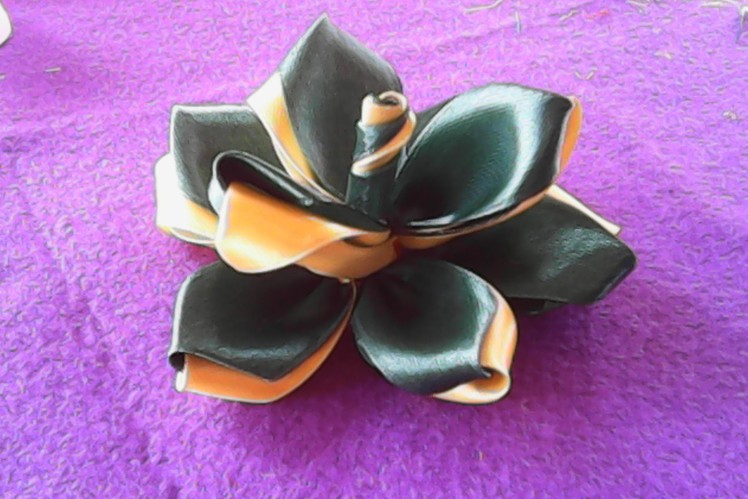 Handmade-DIY-kreasi bunga dari kain satin-floral creations of satin
