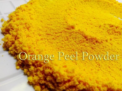 Homemade orange peel powder