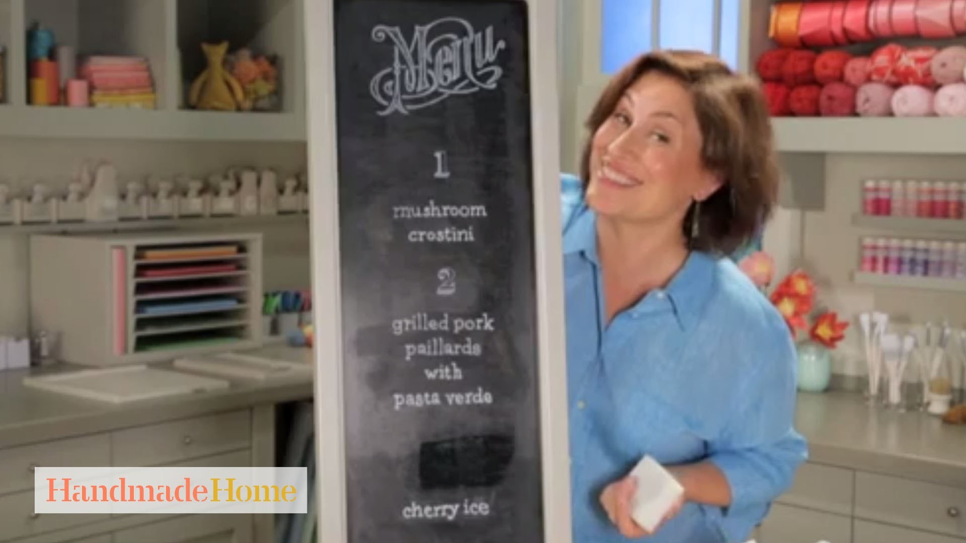 How to Create an Easy Chalkboard Menu - Handmade Home - Martha Stewart