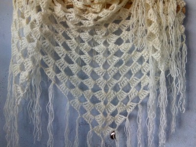 How to crochet triangle scarf