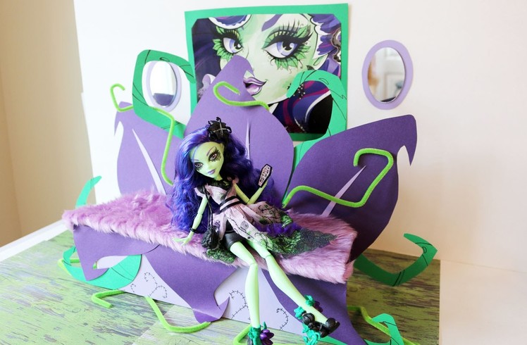 How To Make a Amanita Nightshade Doll Bed Tutorial - Monster High