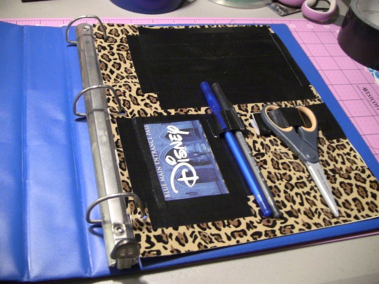 How to make a Duct tape binder pocket page!