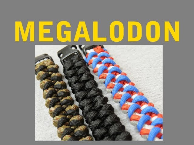 How to make a Megalodon Paracord Bracelet Tutorial (Paracord 101)