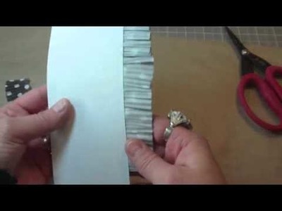 How to make border trims from Cupcake Baking Cups for your Scrapbook Layouts