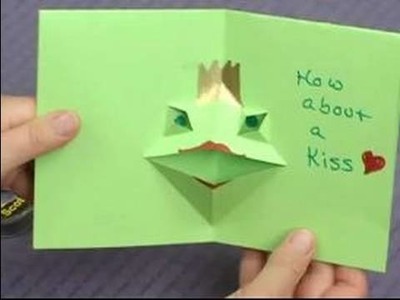 How to Make Pop-Up Cards & Envelopes : How to Make a Pop-Up Frog Card: Part 3