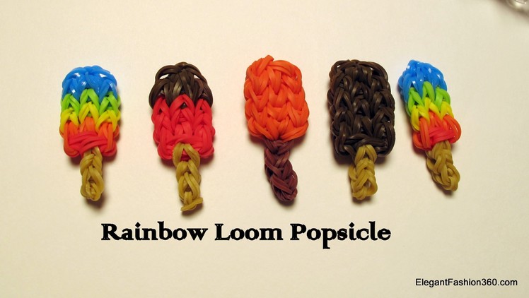 How to make Rainbow Loom Popsicle Charm - How to