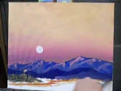 How To Paint With Oils Sky Clouds Landscape Painting Demonstration like Ross