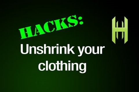 How to "UNSHRINK" your clothes