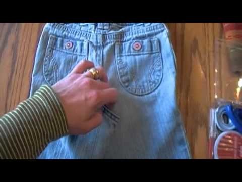 Jeans to Skirt Tutorial