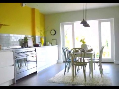 Kitchen Ideas: Create a yellow and grey colour scheme with Dulux