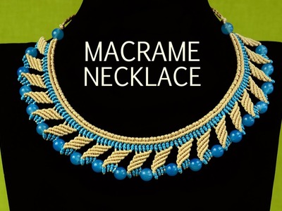 Nefertiti Macrame Necklace Tutorial