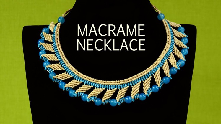 Nefertiti Macrame Necklace Tutorial
