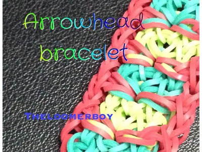 NEW arrowhead bracelet in the rainbow loom || how to