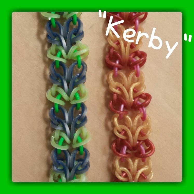 New " Kirby" Rainbow Loom Bracelet.How To Tutorial