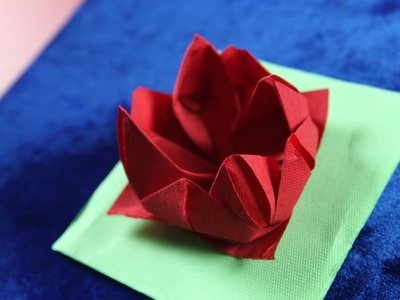 Origami Napkin Flower Fiore Rose Ninfea