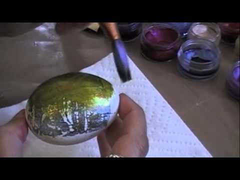 Painting Easter eggs with Twinkling H2O's Marah Johnson style