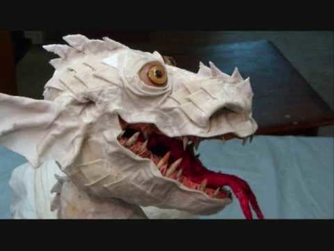 Papier Mache Dragon Marionette