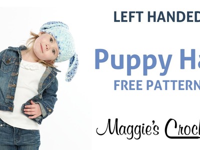 Puppy Hat Free Crochet Pattern - Left Handed