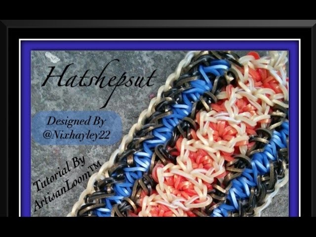 Rainbow Loom Band Hatshepsut Bracelet Tutorial.How To