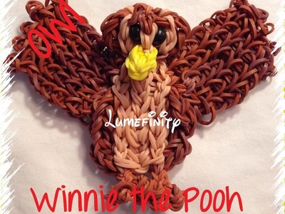 Rainbow Loom bands Owl - Winnie the Pooh figure charm by Lumefinity - How to