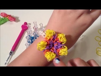 Rainbow Loom Hubiscus FLower Bracelet Charm: Warm Heart Charm Solid for Mother's Day