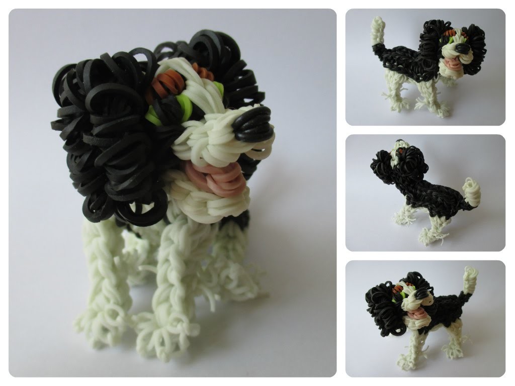 Rainbow Loom king charles cavalier puppy Part 1.2 Loombicious