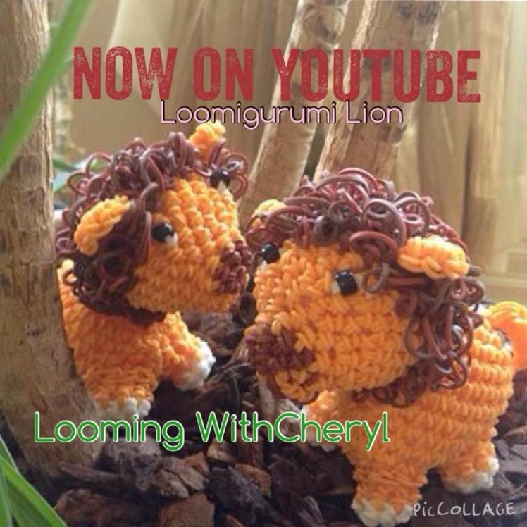 Rainbow Loom Lion - Loomigurumi - Looming WithCheryl