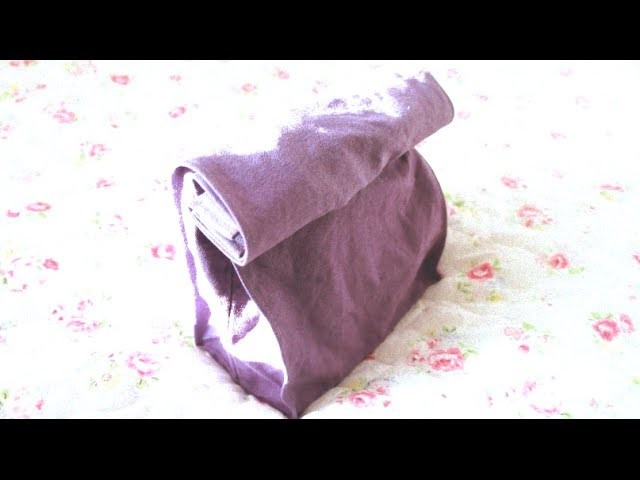 Sewing + Refashion DIY Tote Bag to Lunch Bag Clutch
