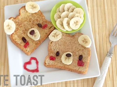 Simple Cute Toast Tutorial - Bear Toast