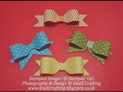 Stampin Up Punch Board Bows
