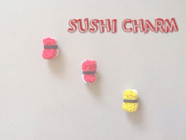 Sushi Charm Rainbow Loom Tutorial