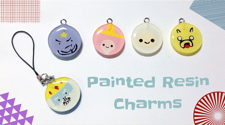 Tutorial : Adventure Time Painted Resin Charms