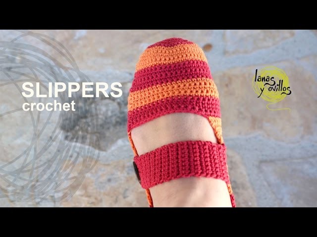 Tutorial Easy Crochet Slippers in English