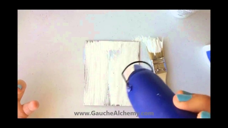 Using Glue To Achieve A Crackle Effect