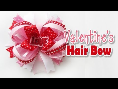Valentine's Hair Bow Tutorial