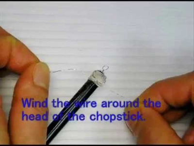 [Z's file 4-eng]Making of a long Ornamental Hairpin 1 (out of a chopstick)