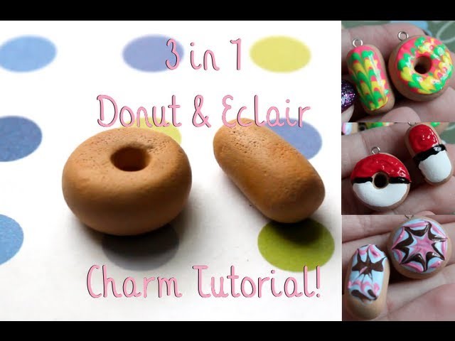 3 in 1: Donut and matching eclair tutorial (Interactive!)