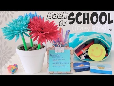 7 Easy Back To School DIYs - SoCraftastic