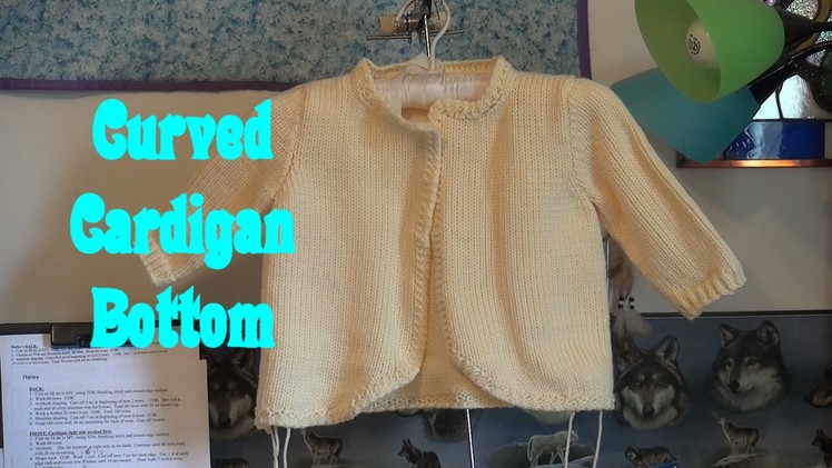 Adding a Curve to a Cardigan