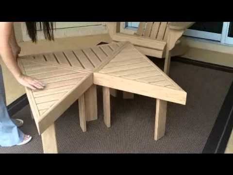 Bamboo Adirondack Chair & Tables