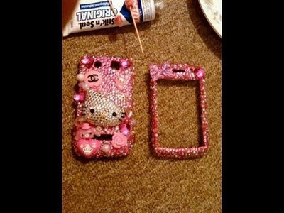Blinged Out Cell Phone Faceplate(made by me)